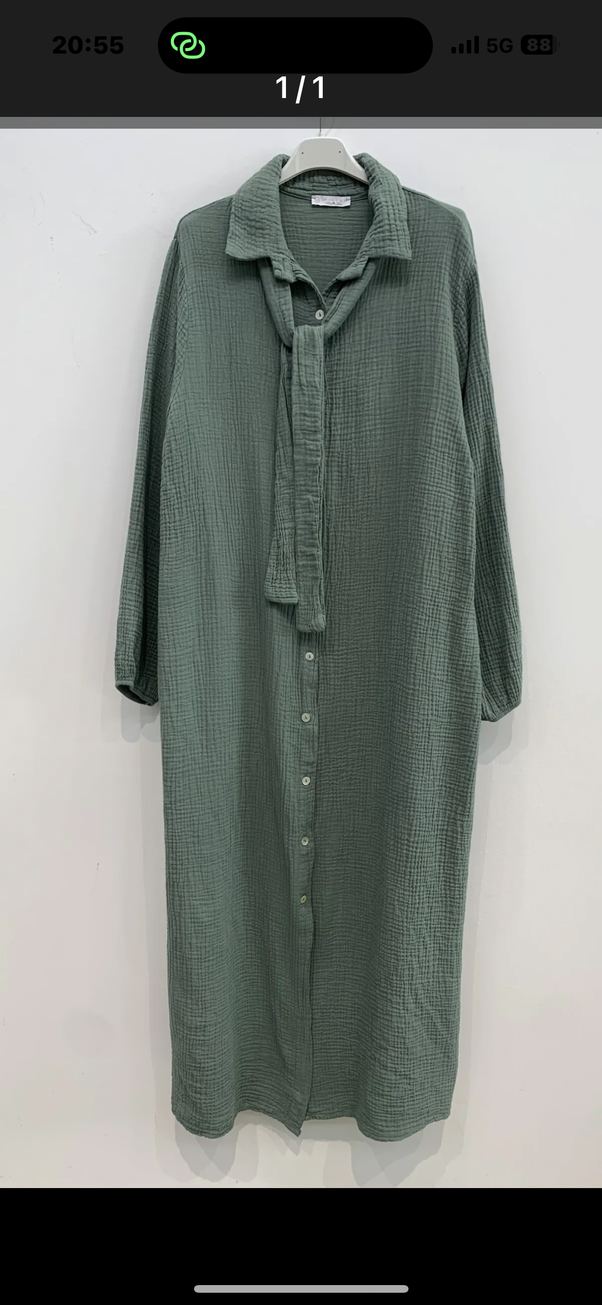 Musselin langes Kleid 138 cm