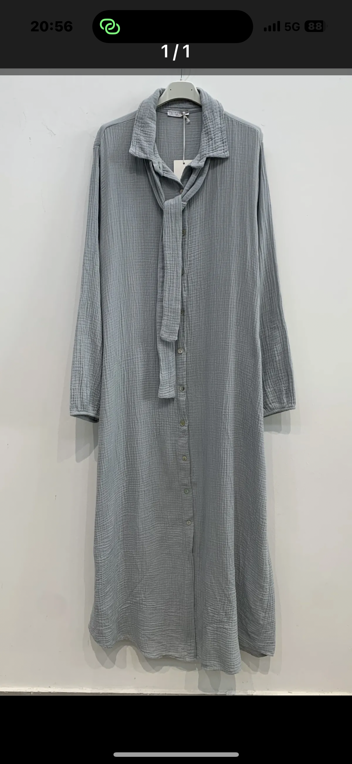 Musselin langes Kleid 138 cm