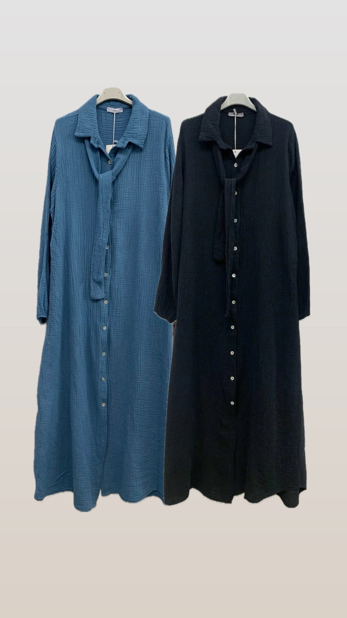 Musselin langes Kleid 138 cm